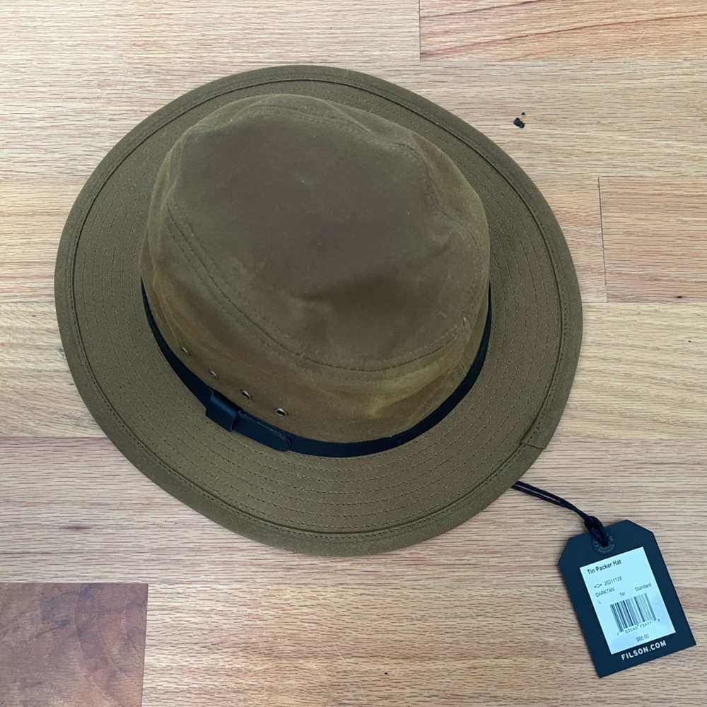 Filson Tin Packer Hat Dark Tan